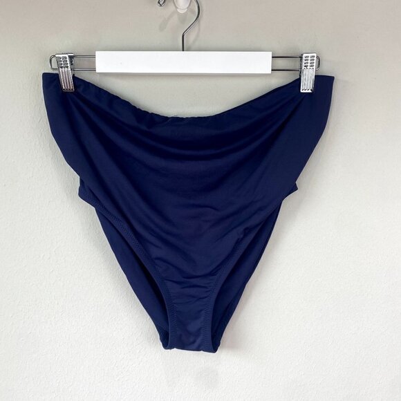 Gap Maternity Recycled Gathered Swim Bottom Navy M - Picture 1 of 8